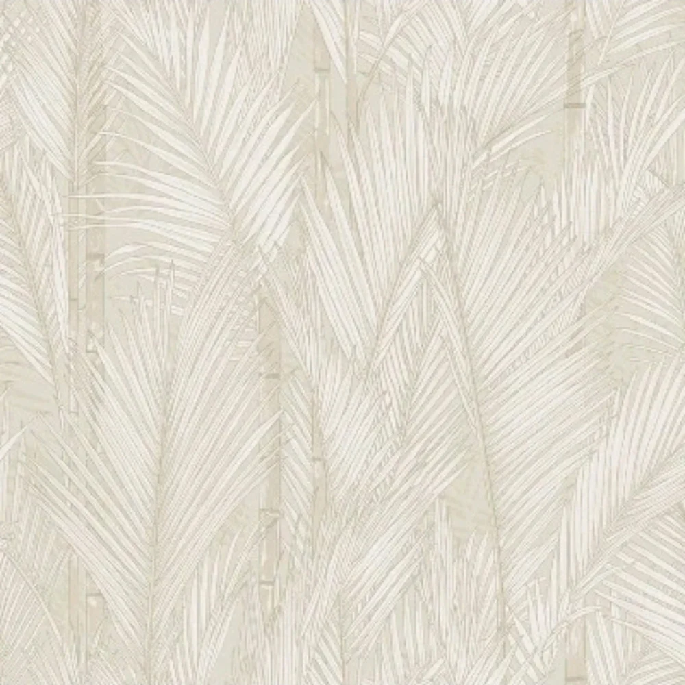 RoomMates - Swaying Fronds Peel and Stick Wallpaper Taupe